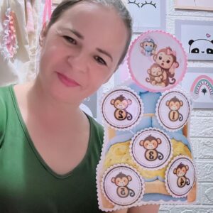 Luva "Cinco Macaquinhos pulavam na cama" arquivo digital Gratuito